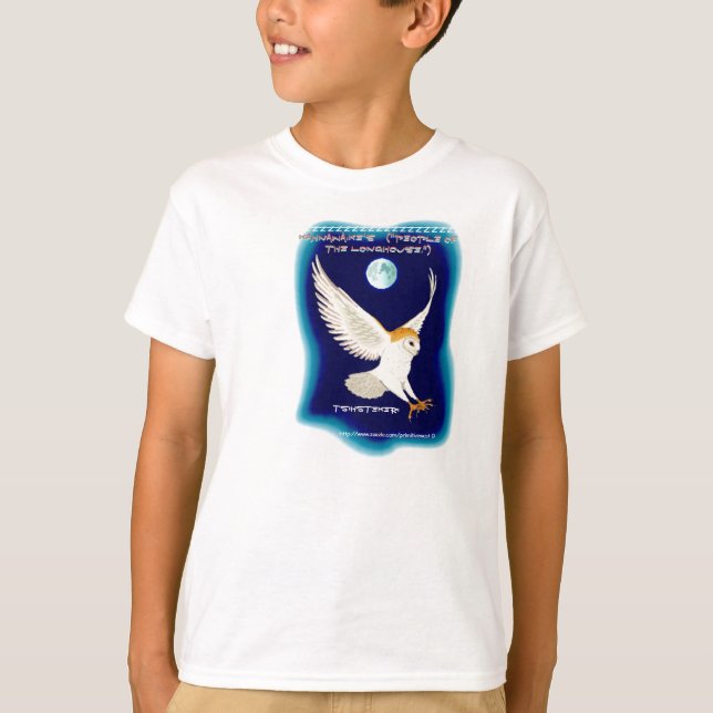 "Haudenosaunee - the "People of the Longhouse" T-Shirt (Front)