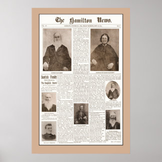 Haughey Family Reunion -Sept 16, 1904- Brown Poster