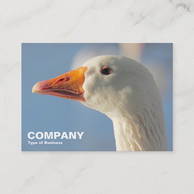 Haughty White Goose Business Card (Front)