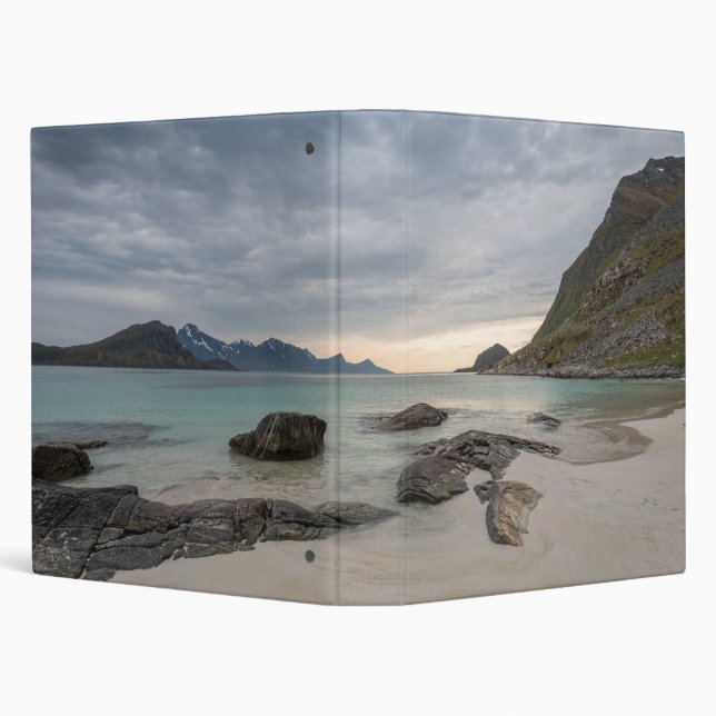 Haukland Lofoten 3 Ring Binder (Background)