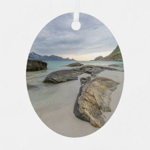 Haukland Lofoten Metal Ornament
