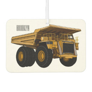 Haul truck cartoon illustration air freshener