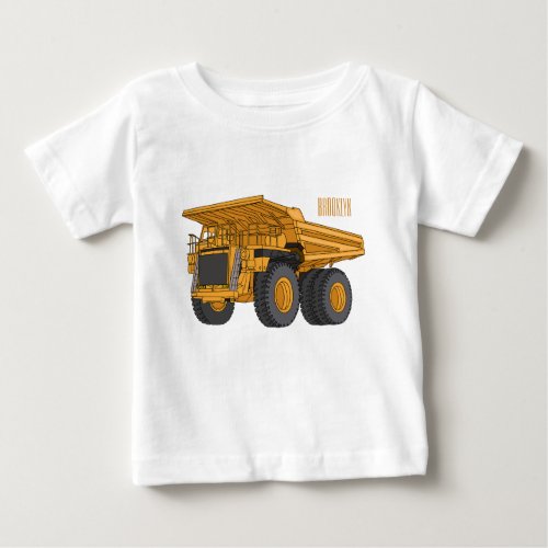 Haul truck cartoon illustration baby T_Shirt