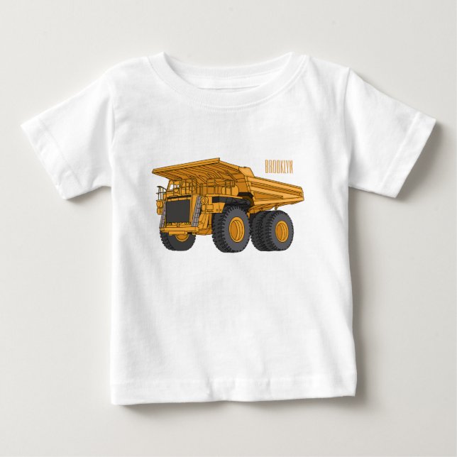 Haul truck cartoon illustration baby T-Shirt (Front)