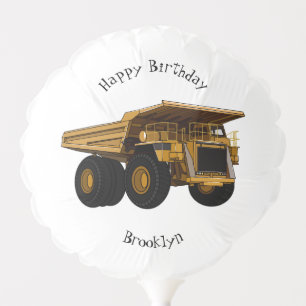 Haul truck cartoon illustration balloon