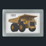 Haul truck cartoon illustration belt buckle<br><div class="desc">Haul truck cartoon illustration</div>