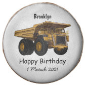 Haul truck cartoon illustration chocolate covered oreo (Front)