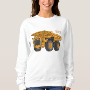 Haul truck cartoon illustration sweatshirt