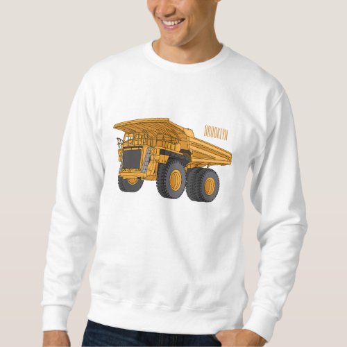 Haul truck cartoon illustration  sweatshirt