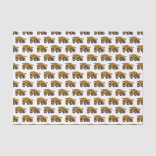 Haul truck cartoon illustration tissue paper