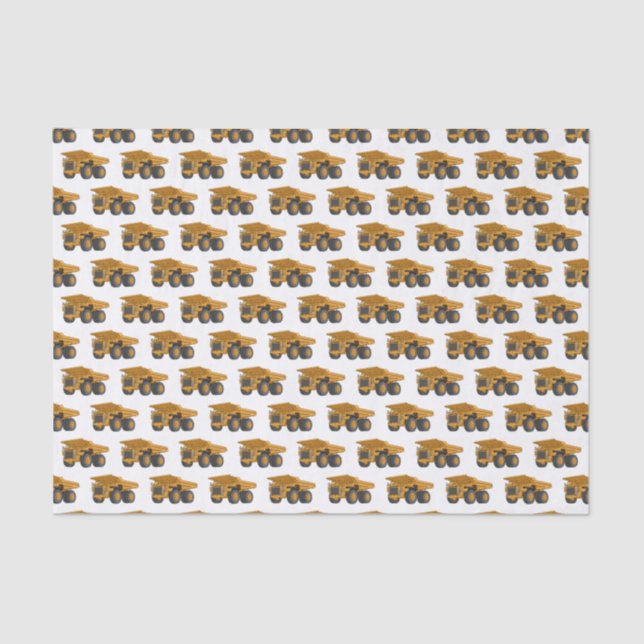 Haul truck cartoon illustration tissue paper (Front)