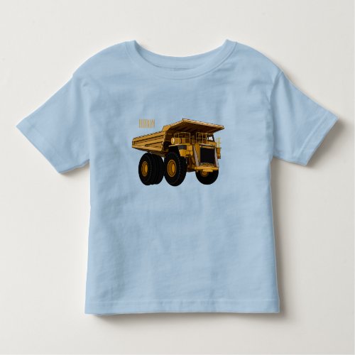 Haul truck cartoon illustration toddler t_shirt