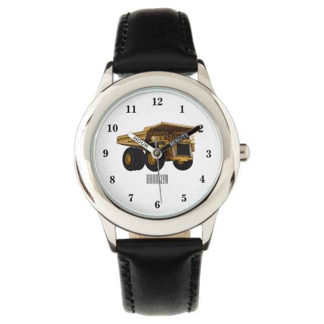 Haul truck cartoon illustration watch (Front)