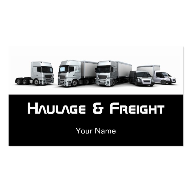 Haulage and Freight Business Card