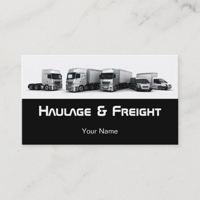 Haulage and Freight Business Card (Front)