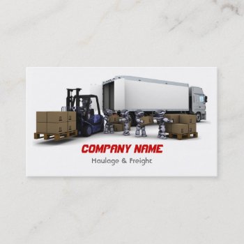 Haulage & Freight Business Card by Kjpargeter at Zazzle