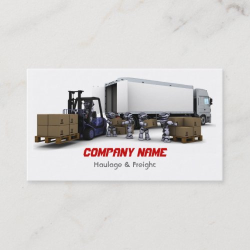 Haulage  Freight Business Card