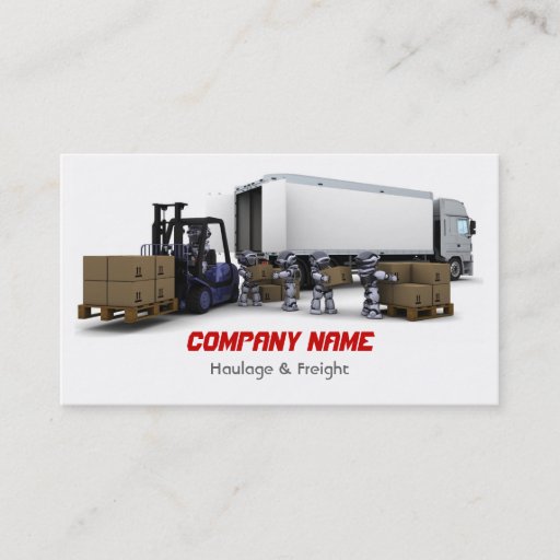 Customizable Haulage &amp; Freight Business Card