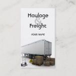 Haulage &amp; Freight Business Card at Zazzle