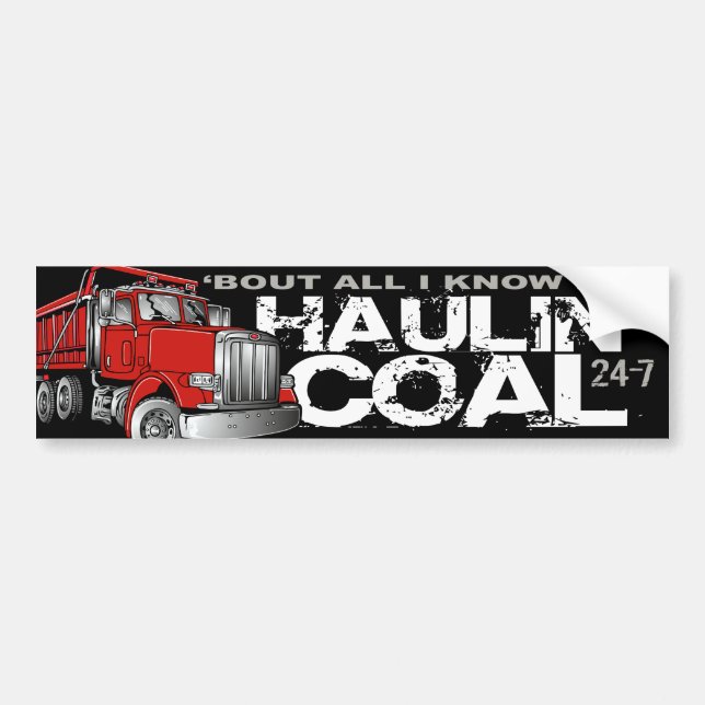 HAULIN' COAL BUMPER STICKER (Front)