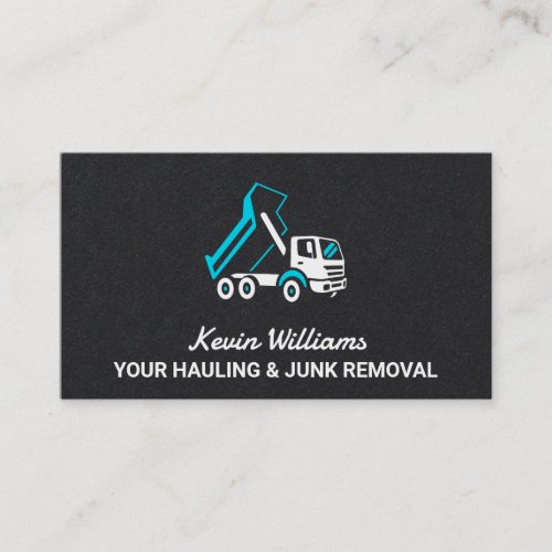 Hauling And Junk Removal Business Card