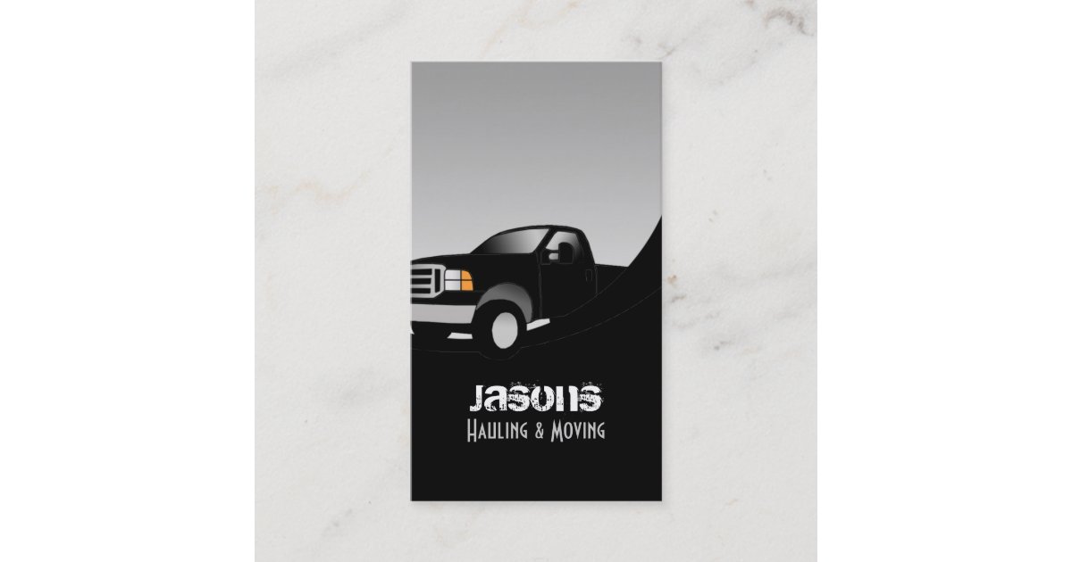 Hauling Business Cards Zazzle