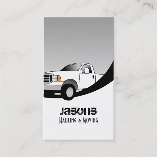 Customizable Hauling Business Cards