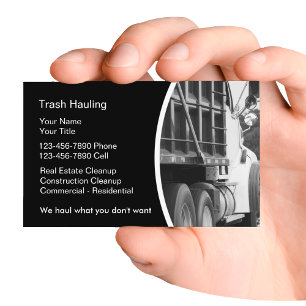 Hauling Dumpster Business Cards