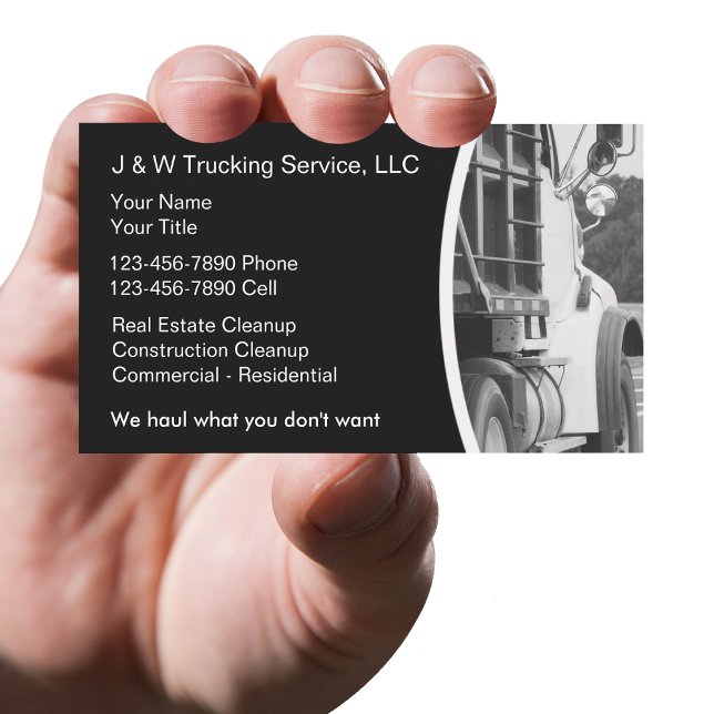 Hauling Dumpster Services Business Cards (Creator Uploaded)