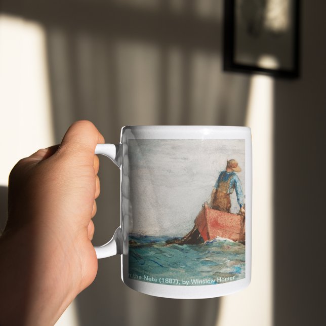 Hauling In The Nets (1887) By Winslow Homer Coffee Mug (Hauling In The Nets (1887) By Winslow Homer Mug)