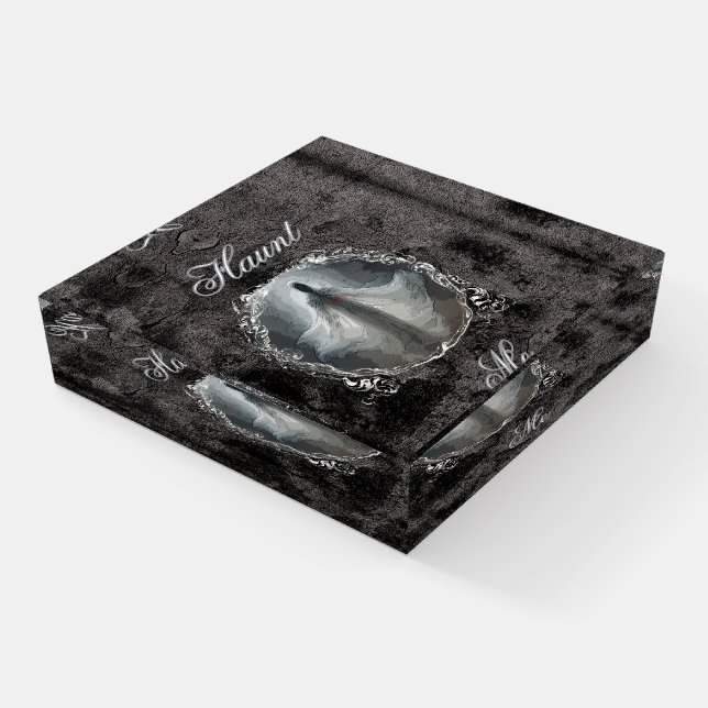 Haunt Me Paperweight (Angled)