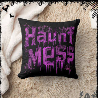 Haunt Mess | ExDesigner | Halloween Throw Pillow
