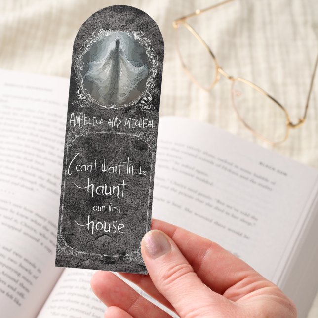Haunt Our First House Wedding  Bookmarks (Hand)
