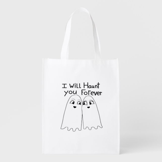 Haunt You - Till Death Do Us Classic  Grocery Bag (Front)