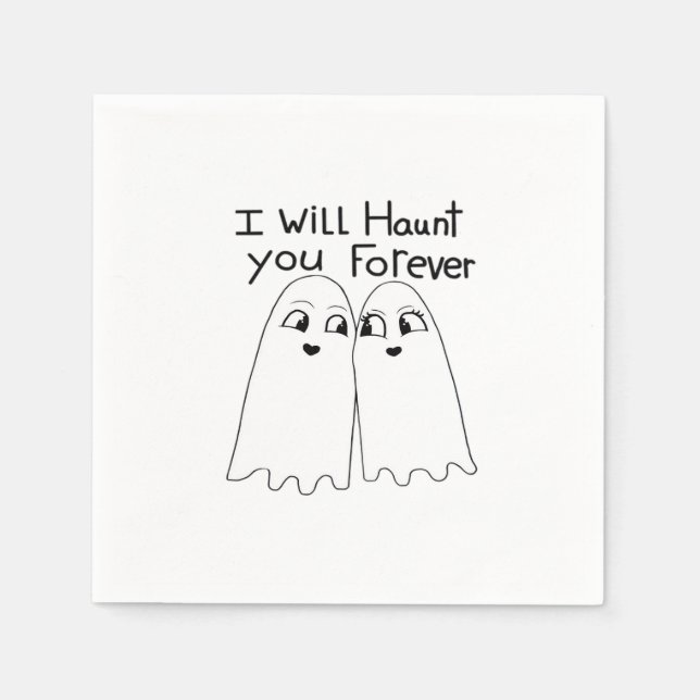 Haunt You - Till Death Do Us Classic  Napkins (Front)