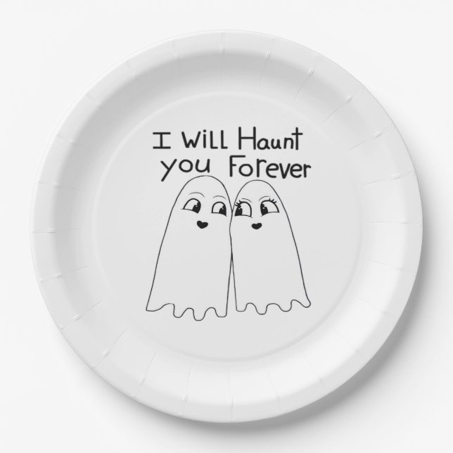 Haunt You - Till Death Do Us Classic  Paper Plates (Front)