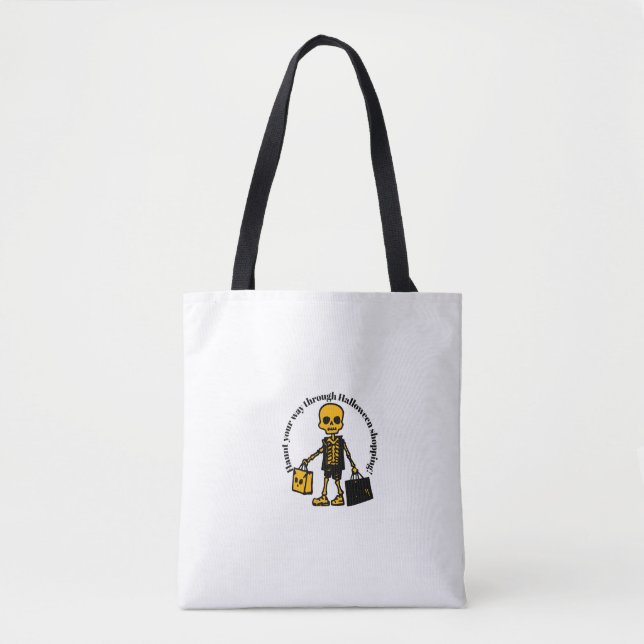  Haunt your way through Halloween shopping Tote Bag (Front)