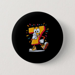Haunted 67 Funny Sick Seven Meme Halloween Costume Button