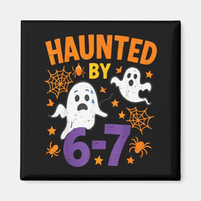 Haunted 67 Ghost Math Teacher Halloween Costume Ma Magnet (Front)