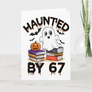 Haunted 67 Meme Six Seven 6-7 Funny Internet Joke Card