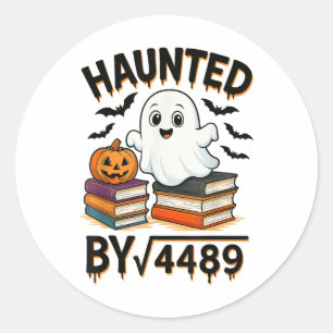 Haunted 67 Meme Six Seven 6-7 Funny Internet Joke Classic Round Sticker