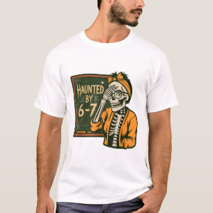 Haunted 67 Meme Six Seven 6-7 Funny Internet Joke T-Shirt