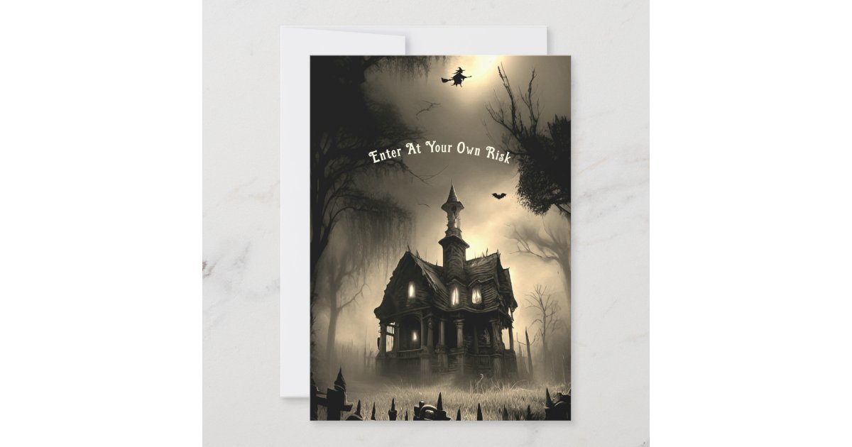 Haunted All Hallows Eve Party Invitation | Zazzle