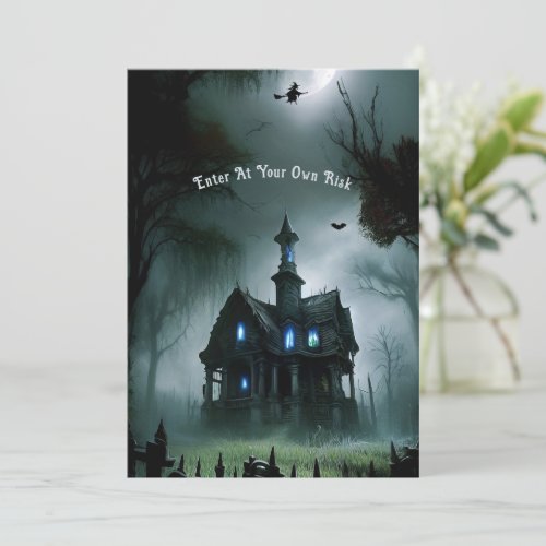 Haunted All Hallows Eve Party Invitation