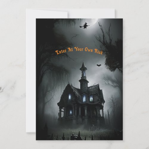 Haunted All Hallows Eve Party Invitation