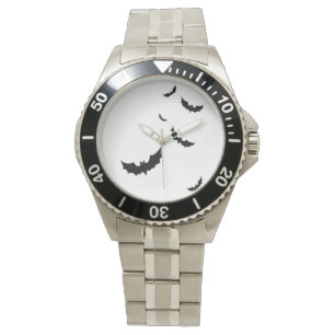 Haunted Allure: Halloween Stainless Steel Bracelet Watch