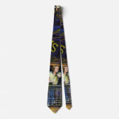 Haunted Amorphous Shape of Shadows Neck Tie (Front)