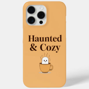 Haunted and Cozy Ghost Coffee Halloween iPhone 15 Pro Max Case