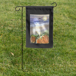 Haunted Beach Garden Flag