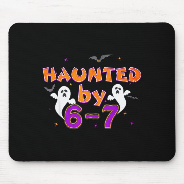 Haunted By 67 Funny 67 Halloween Costume  Mouse Pad (Front)